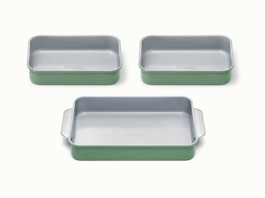 Rectangle Pan Trio - 13x9" &amp; 9x6.5" Non-Stick Ceramic Baking Pans - US 9048