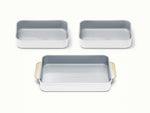 Rectangle Pan Trio - 13x9" &amp; 9x6.5" Non-Stick Ceramic Baking Pans - US 4014