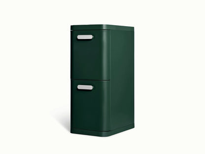 45L 2-Drawer Recycling Bin - Dual-Drawer Recycling Bin for Effortless Sorting - US 3566