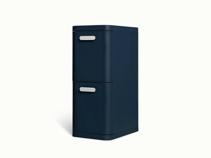 45L 2-Drawer Recycling Bin - Dual-Drawer Recycling Bin for Effortless Sorting - US 4052