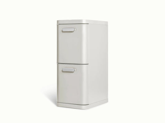 45L 2-Drawer Recycling Bin - Dual-Drawer Recycling Bin for Effortless Sorting - US 1598