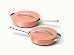 Sauté Pan Duo - 4-Piece Set of Non-Stick Ceramic Pans With Lids - US 7185