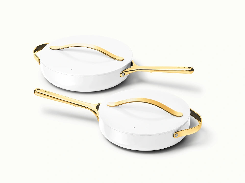 Sauté Pan Duo - 4-Piece Set of Non-Stick Ceramic Pans With Lids - US 2147