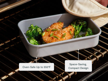 Small Rectangle Pan - 9x6.5” Non-Stick Ceramic Baking Pan - US 9282