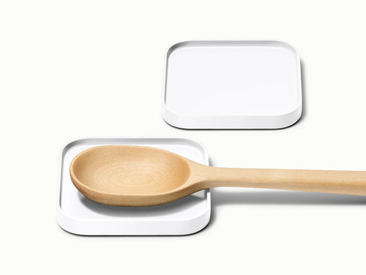 Spoon Rest Set of 2 - Set of Stackable, Non-Slip Utensil Rests - US 1299