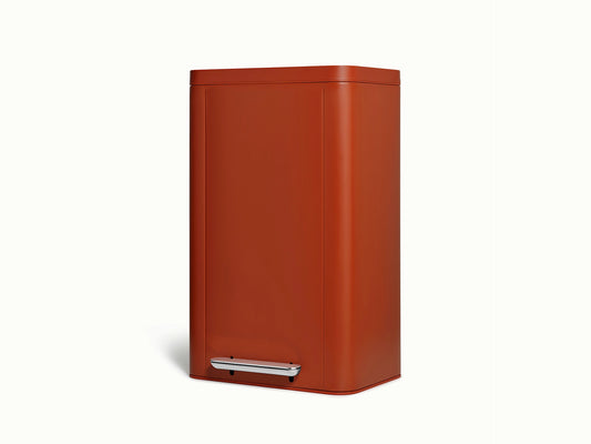 45L Rectangular Step Trash Can - Display-Worthy Trash Bin With Wide Profile - US 9138