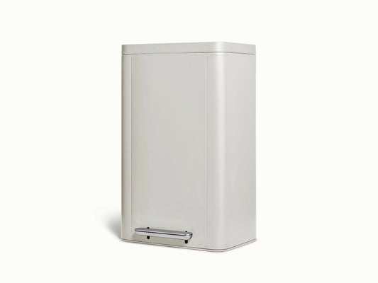 45L Rectangular Step Trash Can - Display-Worthy Trash Bin With Wide Profile - US 5235
