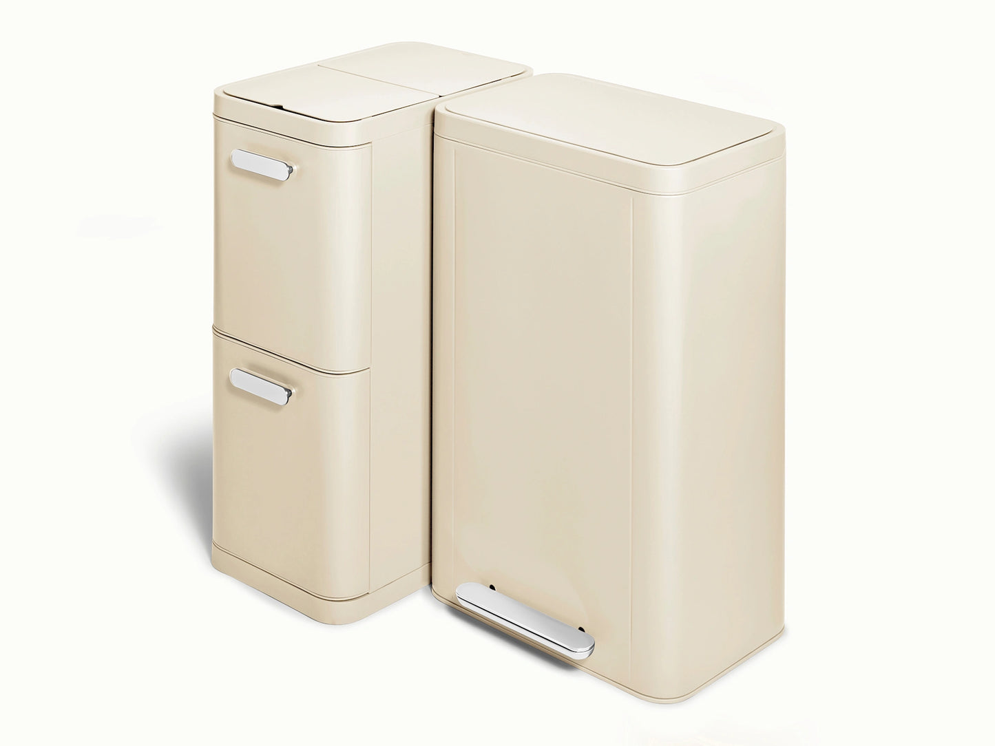 Trash &amp; Recycling Duo (Rectangular) - A Cohesive System for Clean Sorting &amp; Disposal - US 6692